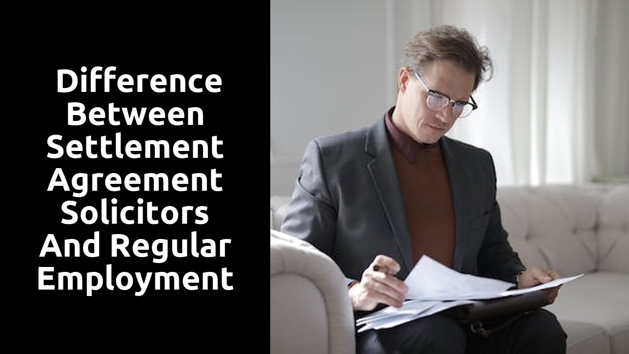  Difference between settlement agreement solicitors and regular employment lawyers in unfair dismissal cases