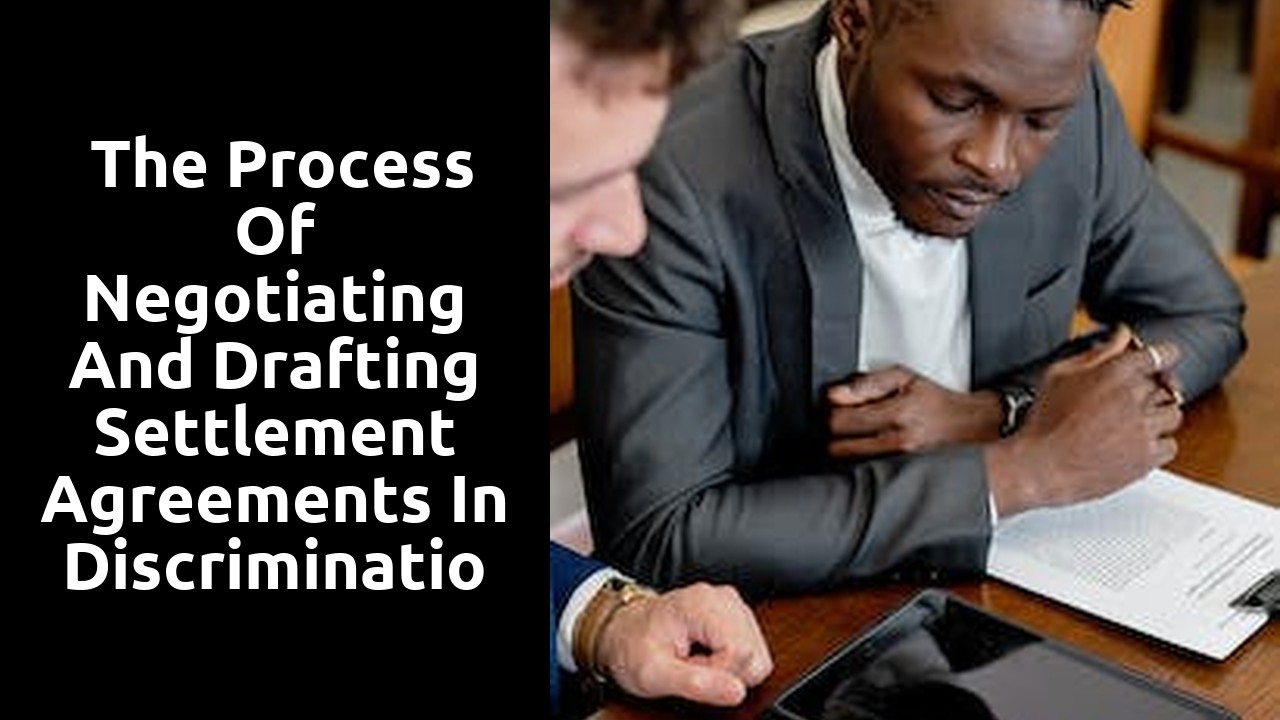  The Process of Negotiating and Drafting Settlement Agreements in Discrimination Cases