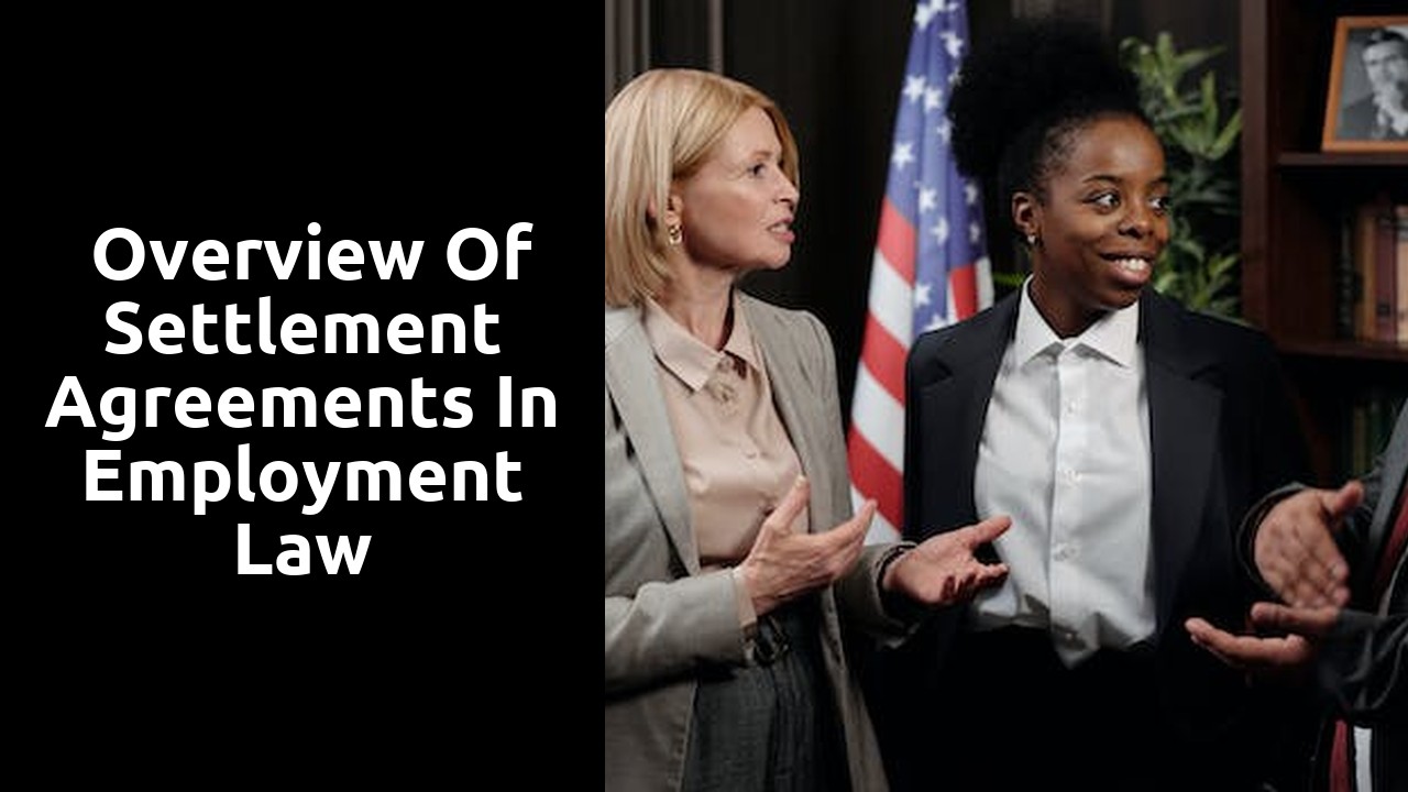  Overview of Settlement Agreements in Employment Law