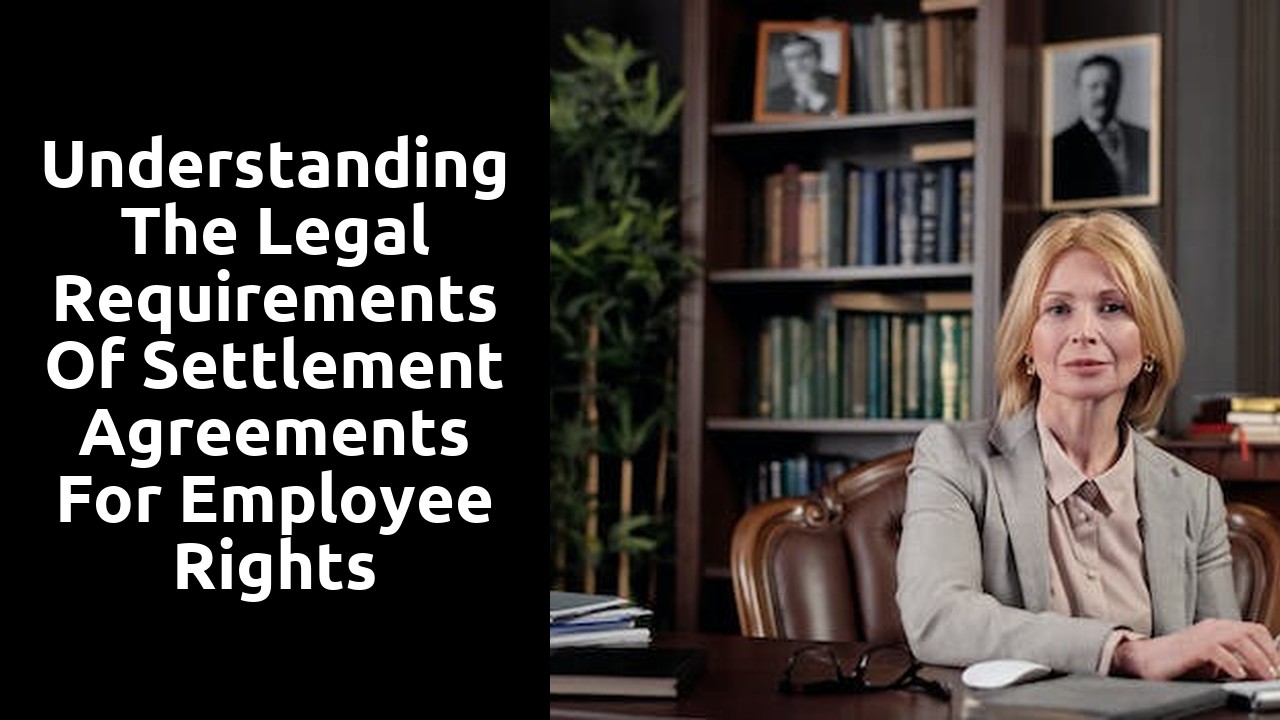  Understanding the Legal Requirements of Settlement Agreements for Employee Rights