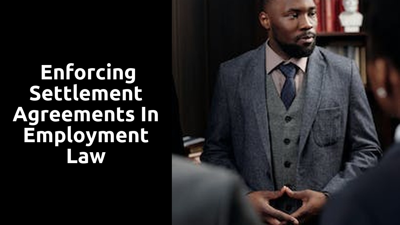  Enforcing Settlement Agreements in Employment Law