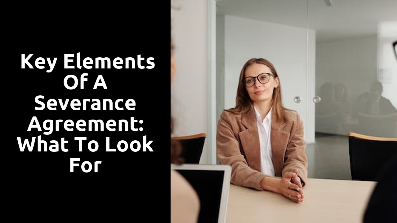  Key Elements of a Severance Agreement: What to Look for