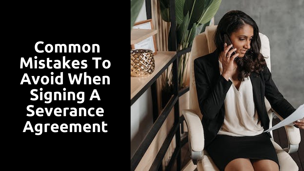  Common Mistakes to Avoid When Signing a Severance Agreement