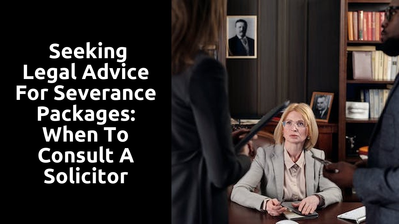  Seeking Legal Advice for Severance Packages: When to Consult a Solicitor